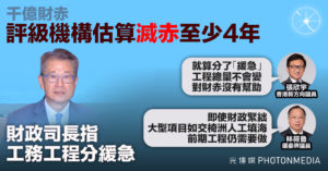 千億財赤｜評級機構估滅赤至少4年 財政司長指工務工程分緩急 議員批基建「拖慢嚟做」