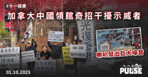 十一國慶｜加拿大中國領館奇招干擾示威者  